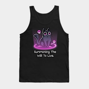 Summoning The Will To Live Cat Tank Top